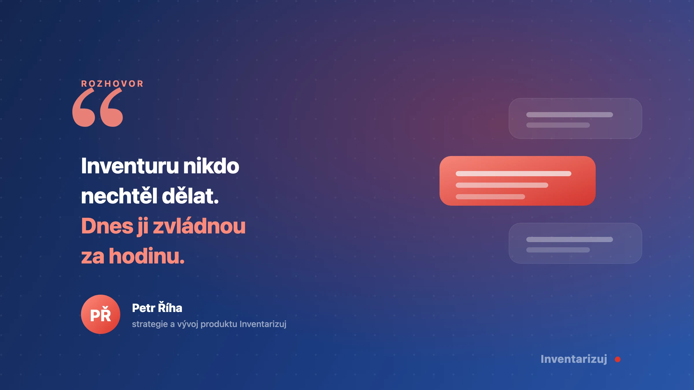 Inventuru nikdo nechtěl dělat. Dnes ji zvládnou za hodinu